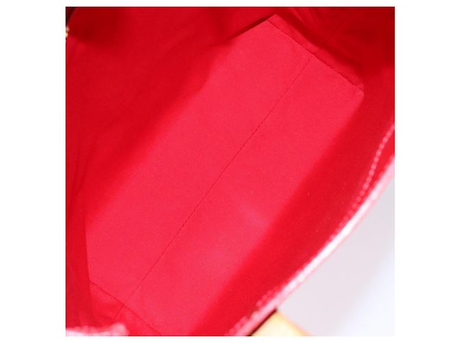 LOUIS VUITTON Monogram Vernis Reade MM Borsa a Mano Rossa M91086 LV Auth gh574 Rosso - vista 11