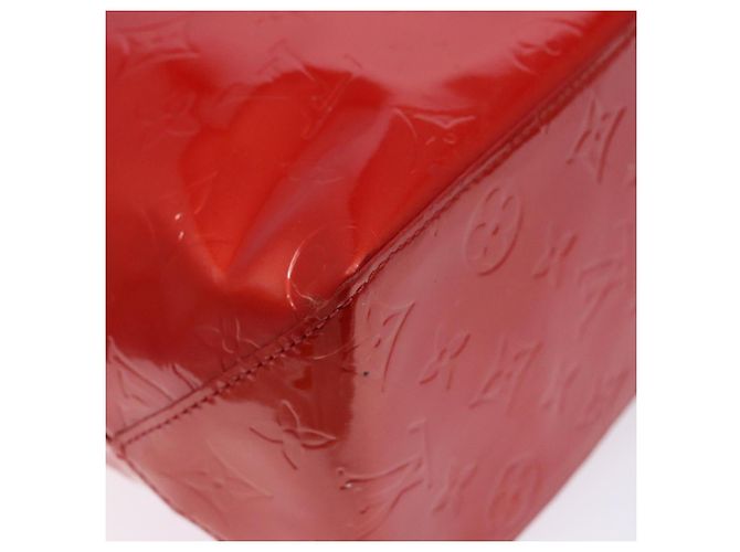 LOUIS VUITTON Monogram Vernis Reade MM Borsa a Mano Rossa M91086 LV Auth gh574 Rosso - vista 14