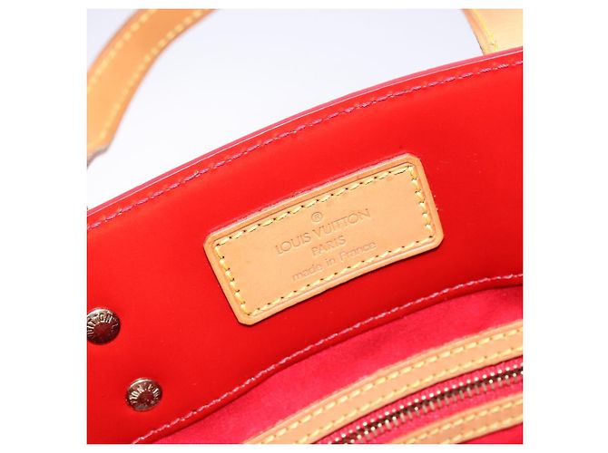 LOUIS VUITTON Monogram Vernis Reade MM Borsa a Mano Rossa M91086 LV Auth gh574 Rosso - vista 17
