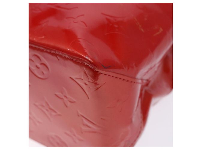 LOUIS VUITTON Monogram Vernis Reade MM Borsa a Mano Rossa M91086 LV Auth gh574 Rosso - vista 9
