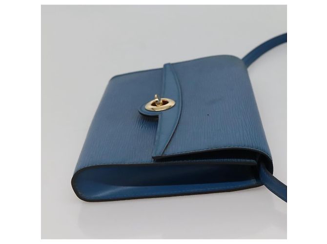 LOUIS VUITTON Epi Pochette Arche Borsa a Spalla Blu M52575 LV Auth ep10558 - vista 4