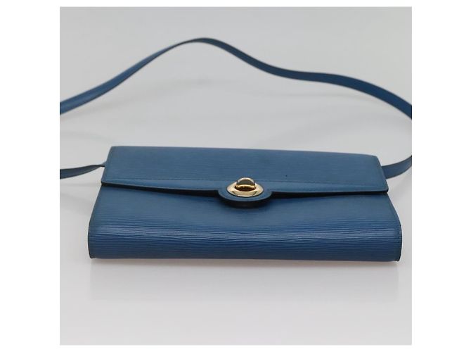 LOUIS VUITTON Epi Pochette Arche Borsa a Spalla Blu M52575 LV Auth ep10558 - vista 5