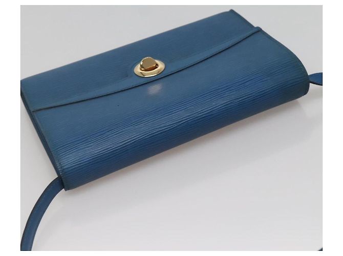 LOUIS VUITTON Epi Pochette Arche Borsa a Spalla Blu M52575 LV Auth ep10558 - vista 6