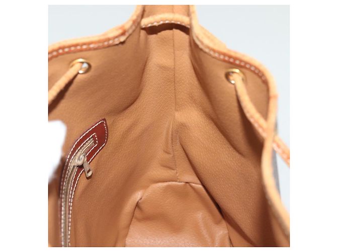 Céline CELINE Macadam Canvas Schultertasche aus PVC-Leder Braun Gold Auth 141339 Golden - Ansicht 22