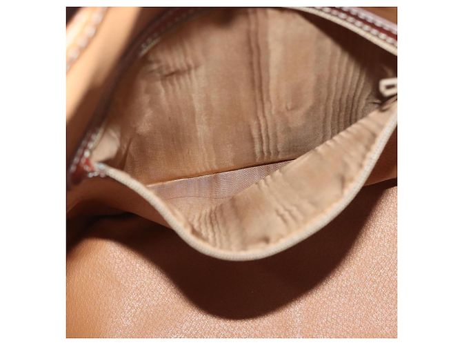 Céline CELINE Macadam Canvas Schultertasche aus PVC-Leder Braun Gold Auth 141339 Golden - Ansicht 24
