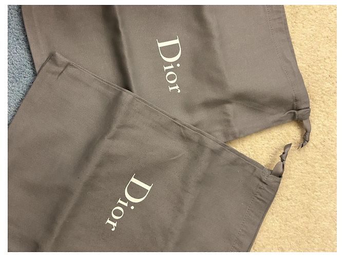 Sandali Christian Dior in pelle kaki Cachi - vista 9