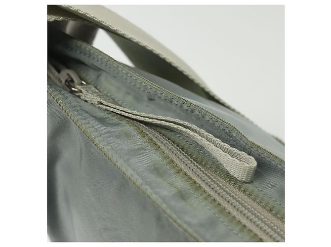 PRADA Schultertasche aus Nylon Hellblau Silber Authentisch ep10502 - Ansicht 10
