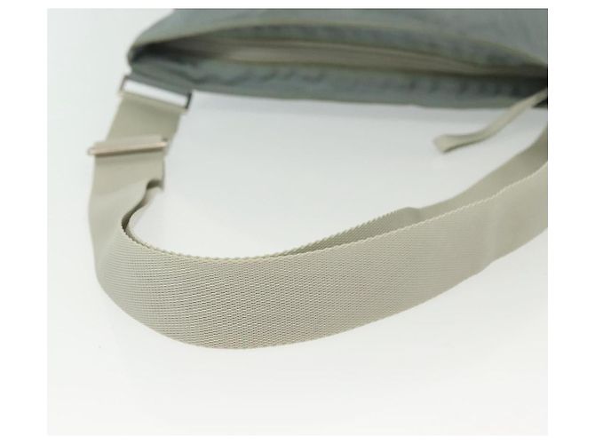 PRADA Schultertasche aus Nylon Hellblau Silber Authentisch ep10502 - Ansicht 7