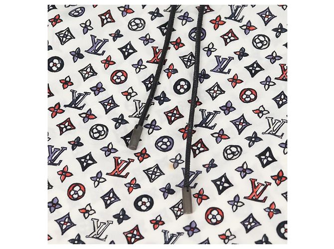 LOUIS VUITTON Bluse Seide Weiß LV Auth 137476M - Ansicht 9