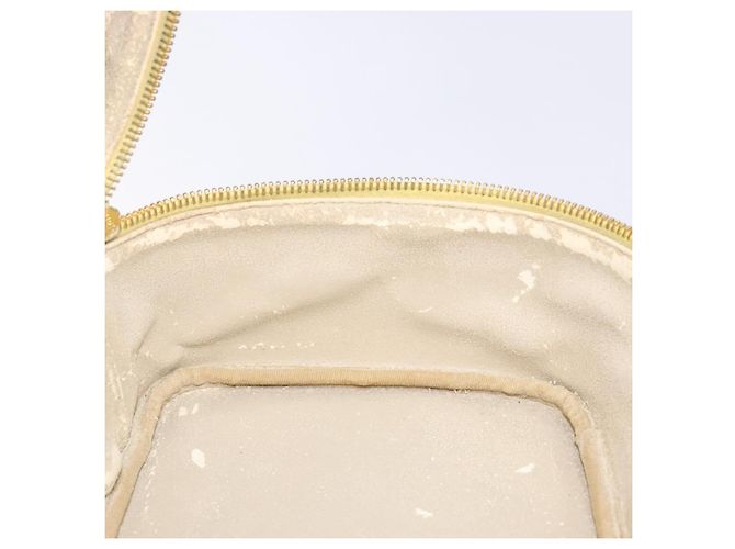 Pochette Vanity CHANEL COCO Mark in Pelle Caviar Oro Giallo CC Auth fm4842 D'oro - vista 19