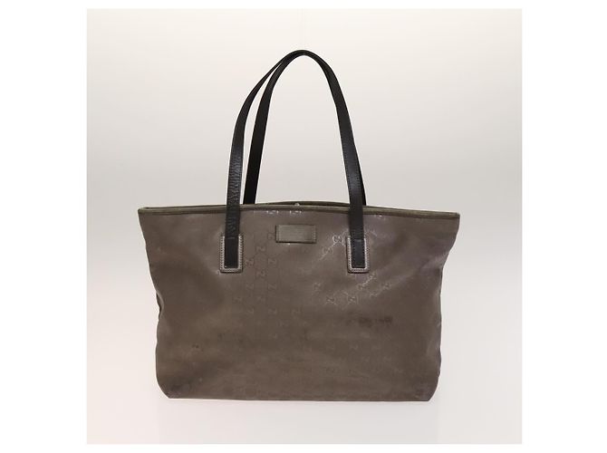Borsa a Spalla GG Canvas Gucci 2Set Beige Argento Auth gh661 - vista 10