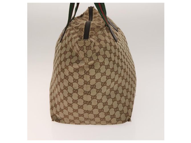 Borsa a Spalla GG Canvas Gucci 2Set Beige Argento Auth gh661 - vista 4