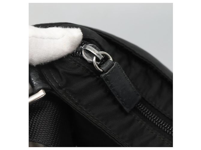 Borsa a Spalla PRADA Nylon Nero Argento Autentica ep10576 - vista 10