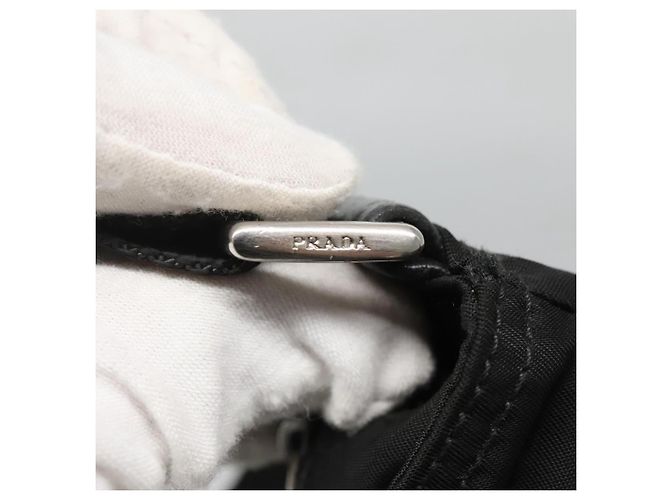 Borsa a Spalla PRADA Nylon Nero Argento Autentica ep10576 - vista 18