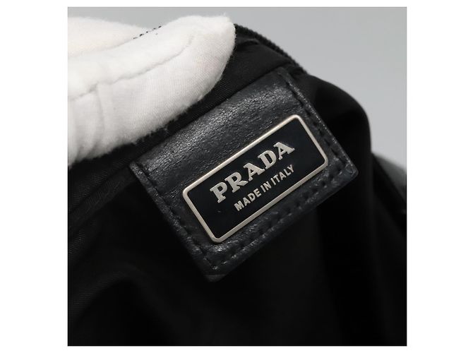 Borsa a Spalla PRADA Nylon Nero Argento Autentica ep10576 - vista 19