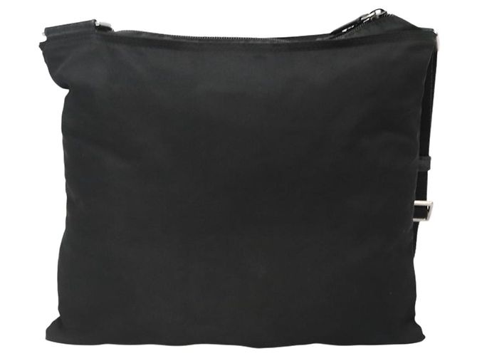 Borsa a Spalla PRADA Nylon Nero Argento Autentica ep10576 - vista 2