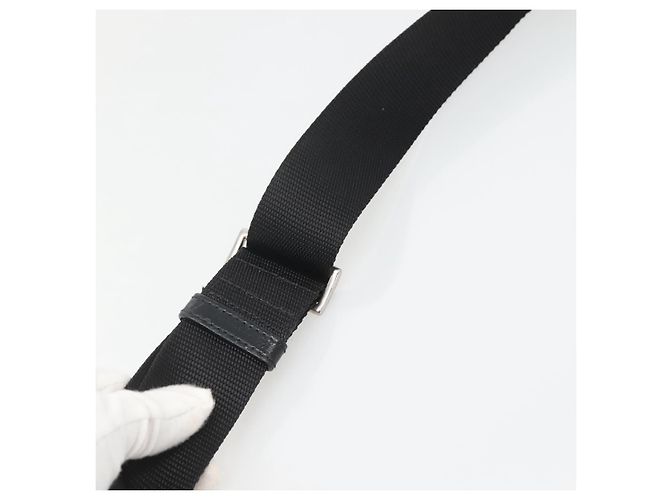Borsa a Spalla PRADA Nylon Nero Argento Autentica ep10576 - vista 8