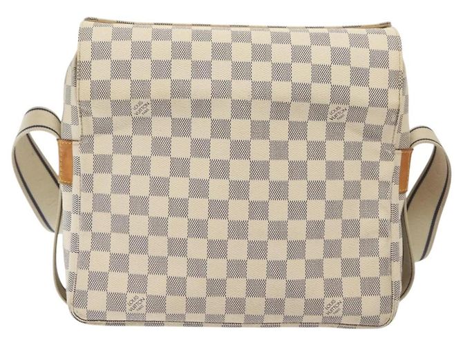 LOUIS VUITTON Borsa a Spalla Naviglio Damier Azur N51189 LV Auth 138759 - vista 13