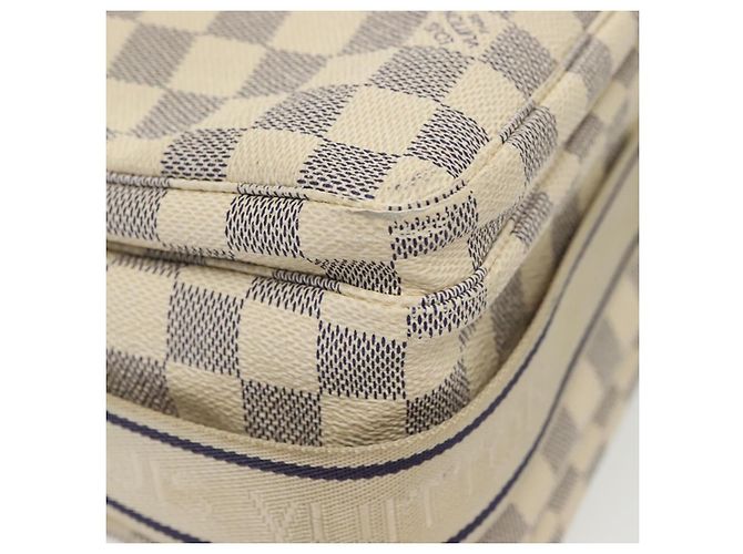 LOUIS VUITTON Borsa a Spalla Naviglio Damier Azur N51189 LV Auth 138759 - vista 15