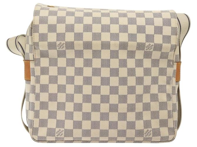 LOUIS VUITTON Borsa a Spalla Naviglio Damier Azur N51189 LV Auth 138759 - vista 2