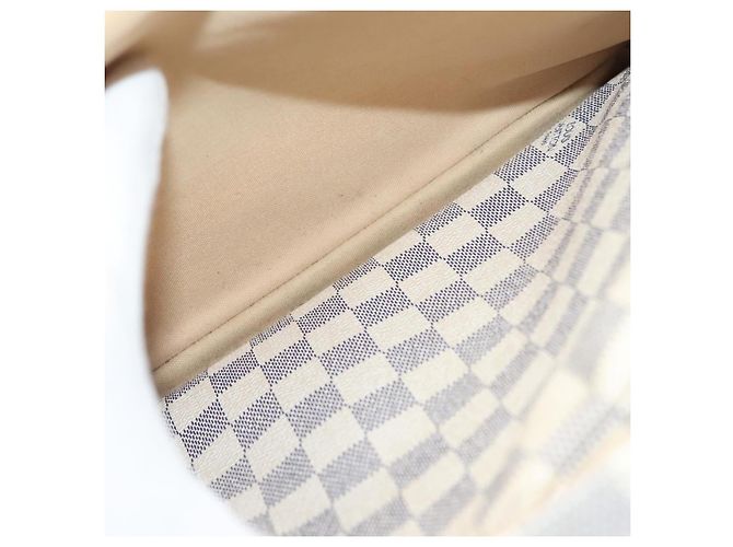 LOUIS VUITTON Borsa a Spalla Naviglio Damier Azur N51189 LV Auth 138759 - vista 25