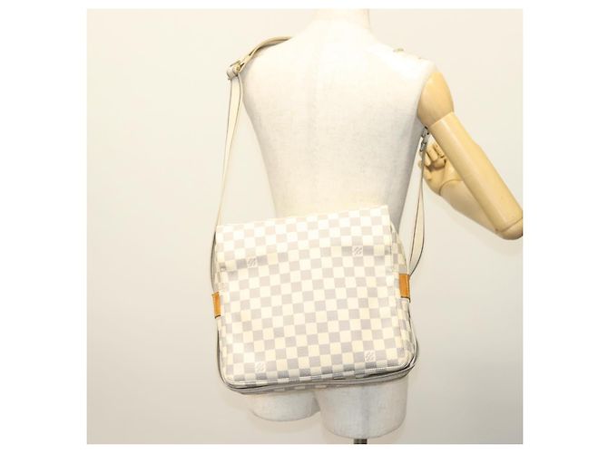 LOUIS VUITTON Borsa a Spalla Naviglio Damier Azur N51189 LV Auth 138759 - vista 26