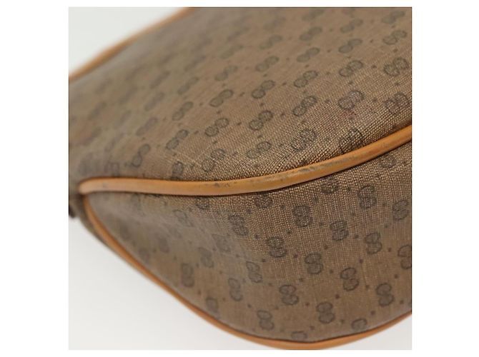 GUCCI Micro GG Supreme Shoulder Bag PVC Beige Gold Auth ki5912 Golden - view 17