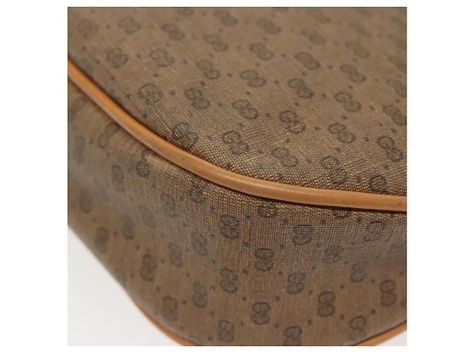 GUCCI Micro GG Supreme Shoulder Bag PVC Beige Gold Auth ki5912 Golden - view 18