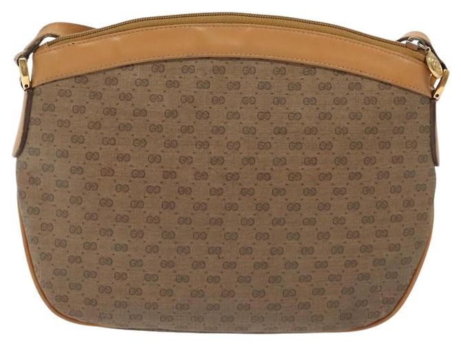 GUCCI Micro GG Supreme Shoulder Bag PVC Beige Gold Auth ki5912 Golden - view 2