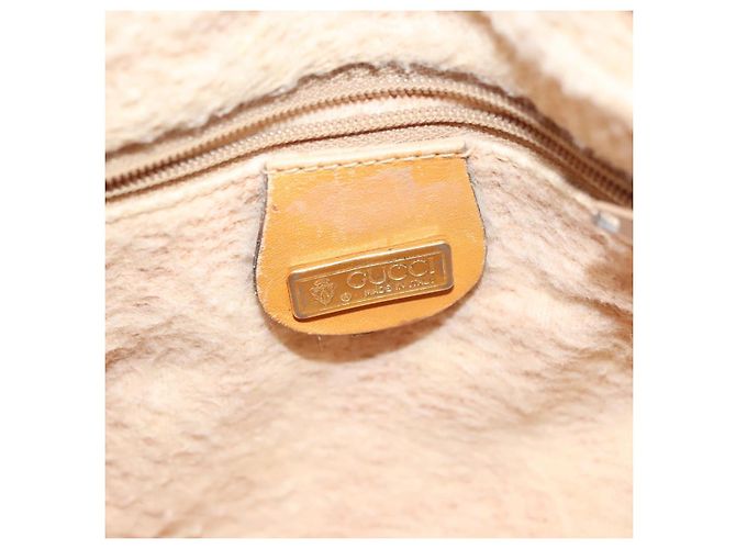 GUCCI Micro GG Supreme Shoulder Bag PVC Beige Gold Auth ki5912 Golden - view 20