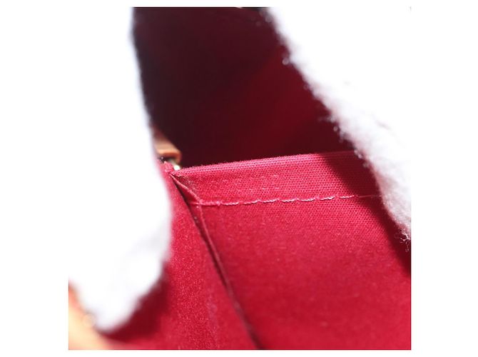 LOUIS VUITTON Borsa a Mano Monogram Vernis Brea PM Rossa M91623 LV Auth ep10407 Rosso - vista 12