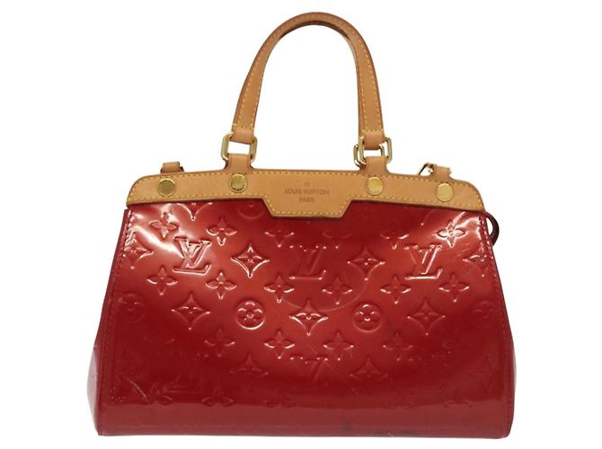 LOUIS VUITTON Borsa a Mano Monogram Vernis Brea PM Rossa M91623 LV Auth ep10407 Rosso - vista 13