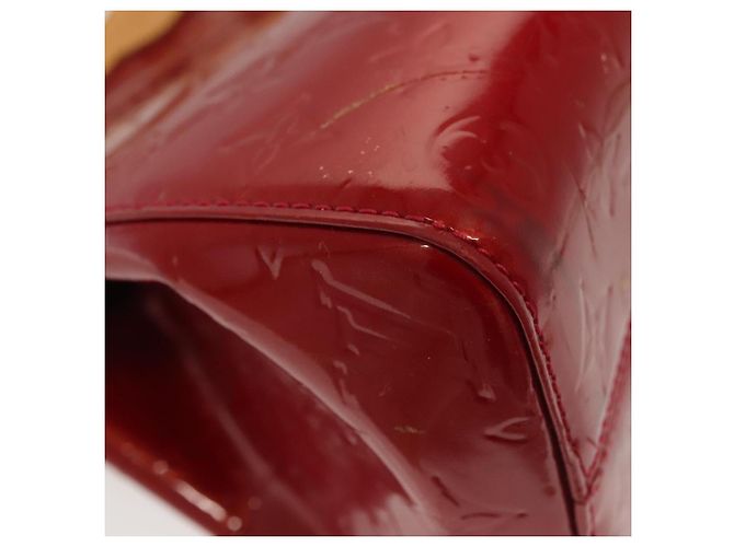 LOUIS VUITTON Borsa a Mano Monogram Vernis Brea PM Rossa M91623 LV Auth ep10407 Rosso - vista 16