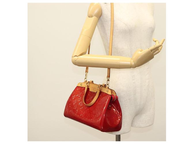 LOUIS VUITTON Borsa a Mano Monogram Vernis Brea PM Rossa M91623 LV Auth ep10407 Rosso - Ansicht 26