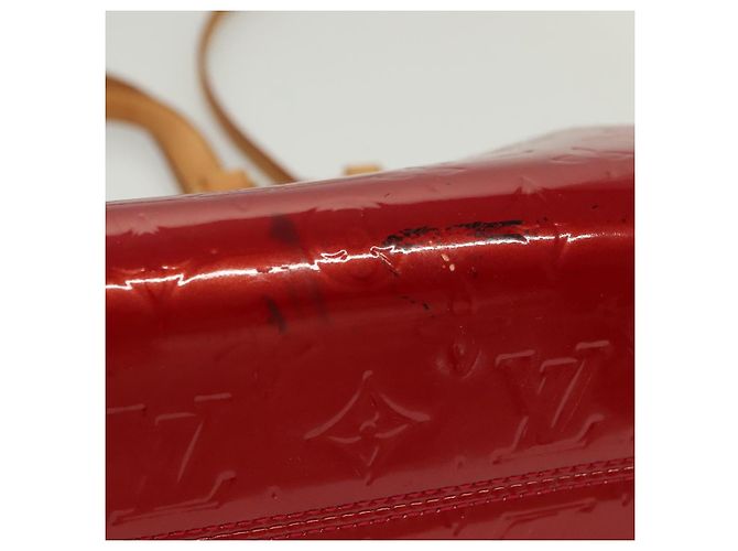 LOUIS VUITTON Borsa a Mano Monogram Vernis Brea PM Rossa M91623 LV Auth ep10407 Rosso - vista 6