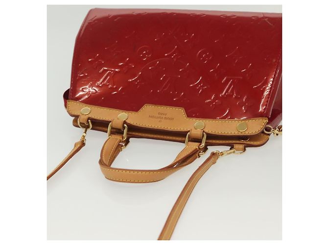 LOUIS VUITTON Borsa a Mano Monogram Vernis Brea PM Rossa M91623 LV Auth ep10407 Rosso - vista 7