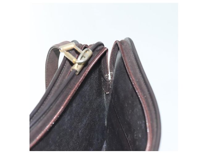 Borsa a Spalla in Tela Trotter Christian Dior Marrone Oro Auth ep10263 D'oro - vista 21