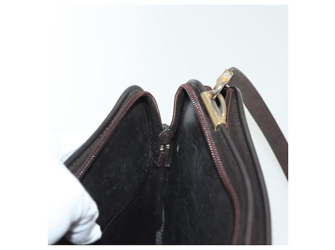 Borsa a Spalla in Tela Trotter Christian Dior Marrone Oro Auth ep10263 D'oro - vista 22
