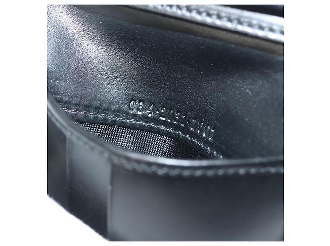 GUCCI Bifold Wallet Nylon Leather Black Silver Auth am8934 Silvery - view 11