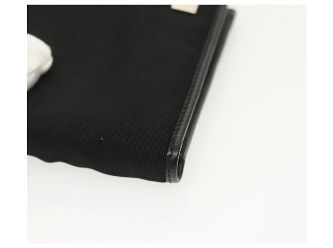 GUCCI Bifold Wallet Nylon Leather Black Silver Auth am8934 Silvery - view 14