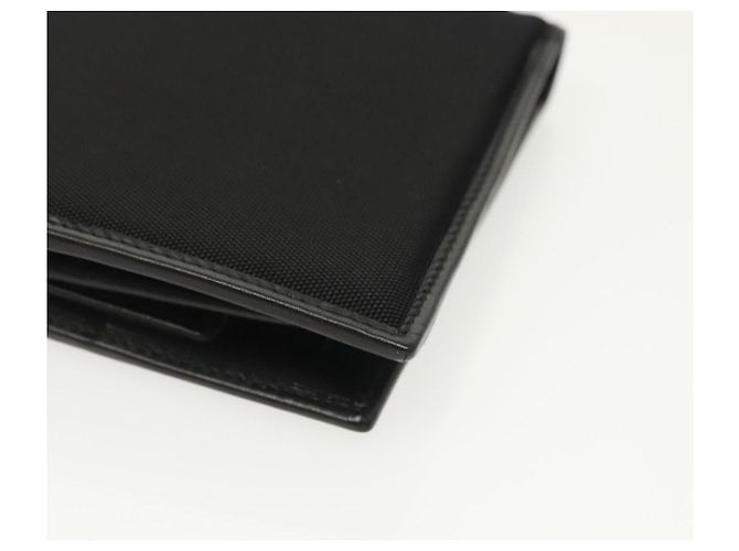 GUCCI Bifold Wallet Nylon Leather Black Silver Auth am8934 Silvery - view 16