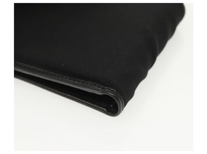 GUCCI Bifold Wallet Nylon Leather Black Silver Auth am8934 Silvery - view 17