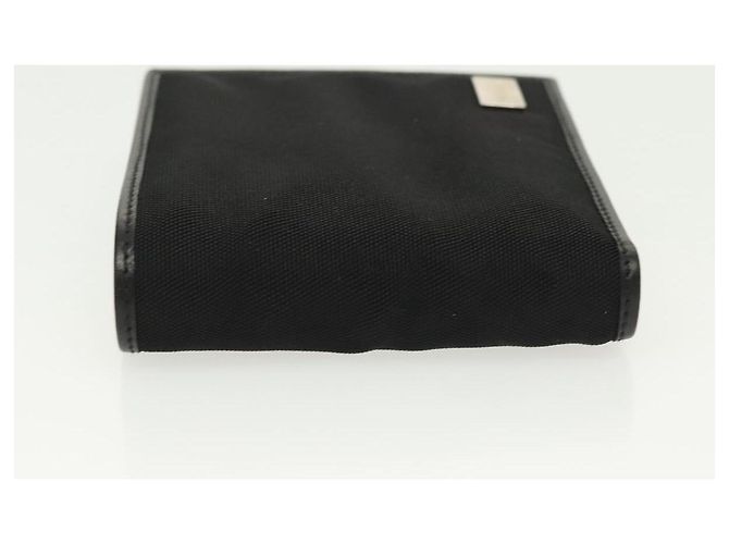 GUCCI Bifold Wallet Nylon Leather Black Silver Auth am8934 Silvery - view 4