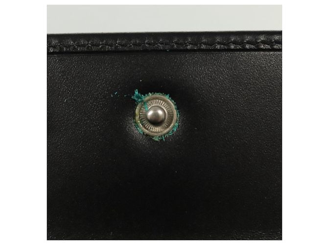 GUCCI Bifold Wallet Nylon Leather Black Silver Auth am8934 Silvery - view 9