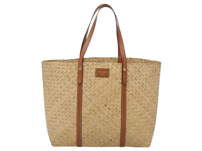 Tote Bag Studs aus Stroh Beige Auth BA5421 Jimmy Choo - Ansicht 13