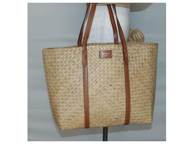Tote Bag Studs aus Stroh Beige Auth BA5421 Jimmy Choo - Ansicht 17