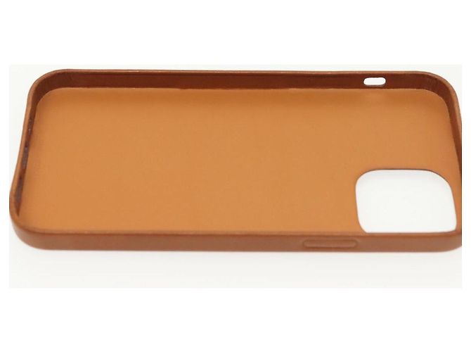Hermès HERMES Custodia per iPhone 12 & 12 Pro Custodia per iPhone Pelle Marrone Auth BA5561 - vista 20