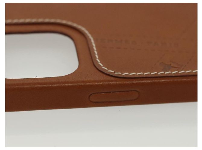 Hermès HERMES Custodia per iPhone 12 & 12 Pro Custodia per iPhone Pelle Marrone Auth BA5561 - vista 6