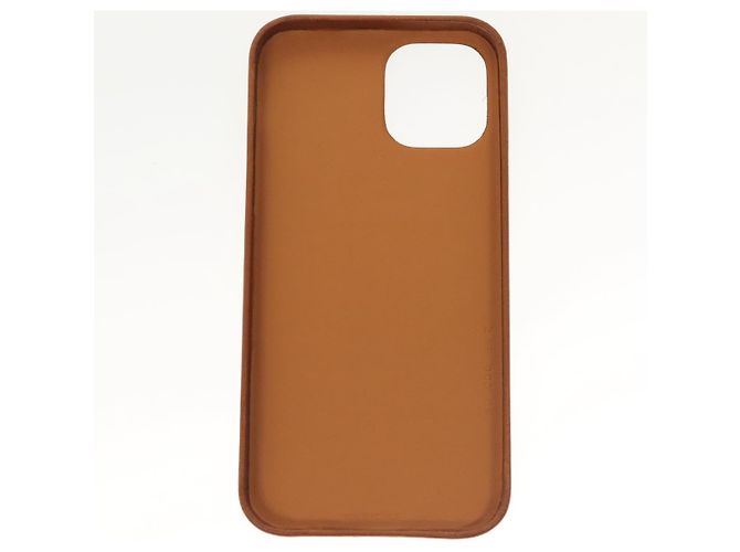 Hermès HERMES Custodia per iPhone 12 & 12 Pro Custodia per iPhone Pelle Marrone Auth BA5561 - vista 9
