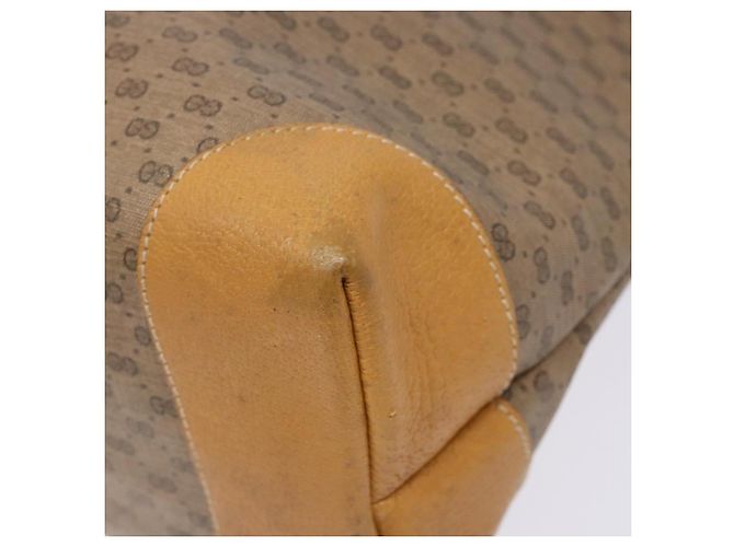 Gucci Borsa tote Micro GG Supreme in PVC beige e oro Auth ki5973 D'oro - vista 16